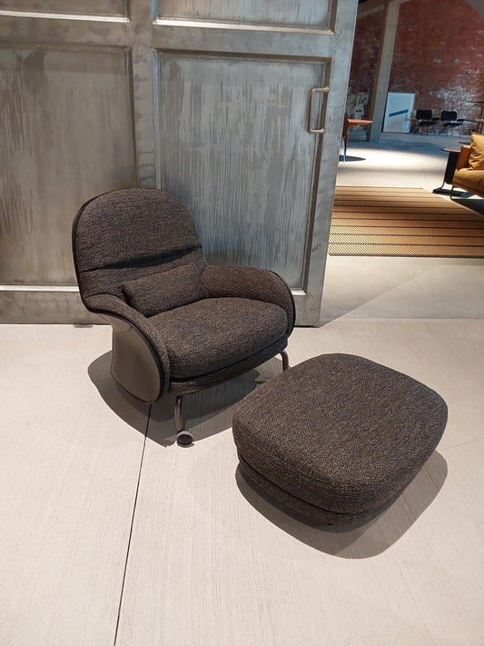 De Padova, Louisiana armchair with pouf